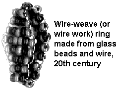 Wire-weave ring, 20th century