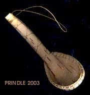 Folded birch bark spoon