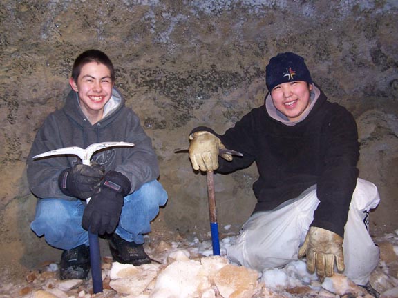 Aluiqsi Gerke and Ben Roy Sage taking a break