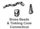 tubular brass beads