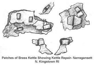 Kettle Pieces Fastened with Brads