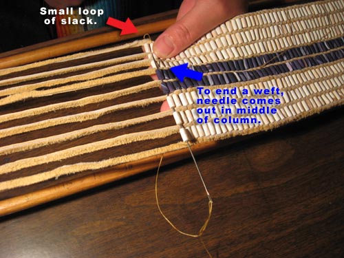 Ending A Weft